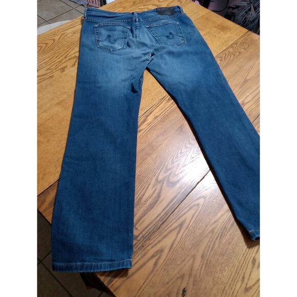 AG ADRIANO GOLDSCHMIED Jeans Mens 32 X 32 BLUE Distressed Hole Preowned Summer - Picture 2 of 15